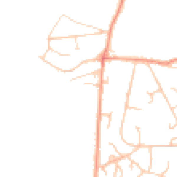 Daytime road noise heatmap for SO31 9GW