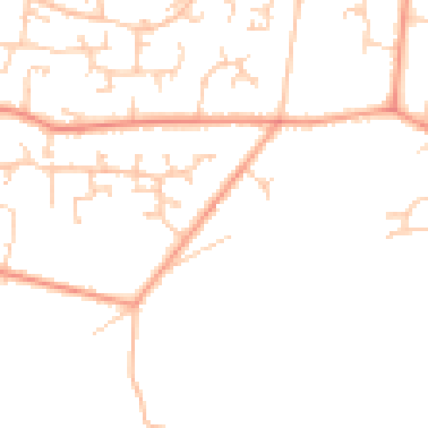 Daytime road noise heatmap for SO31 9JH