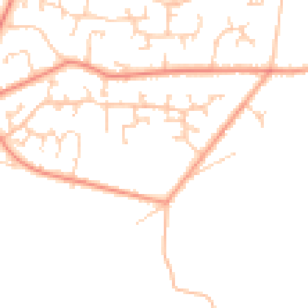 Daytime road noise heatmap for SO31 9JU