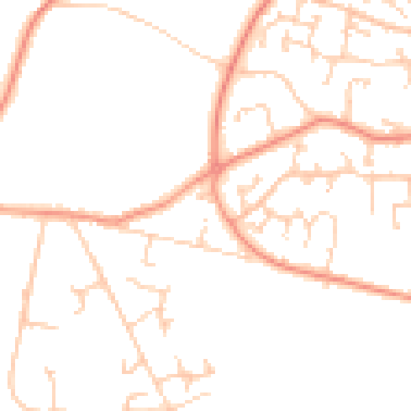 Daytime road noise heatmap for SO31 9LF