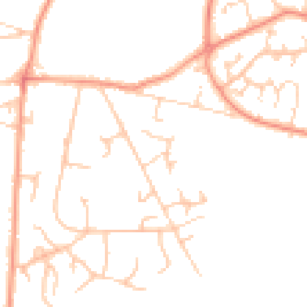 Daytime road noise heatmap for SO31 9RZ