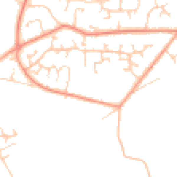 Daytime road noise heatmap for SO31 9SA
