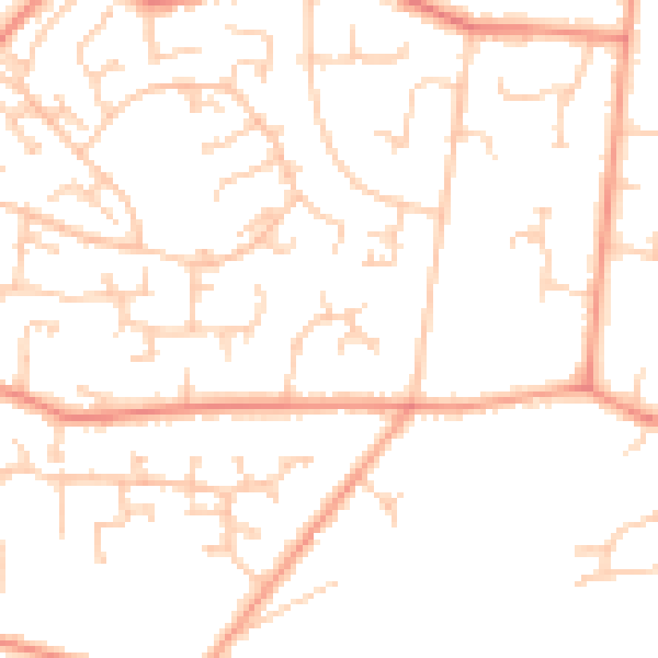 Daytime road noise heatmap for SO31 9TA