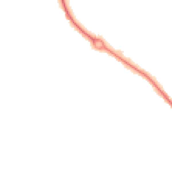 Night-time road noise heatmap for SO40 2GJ