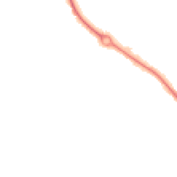 Night-time road noise heatmap for SO40 2GN
