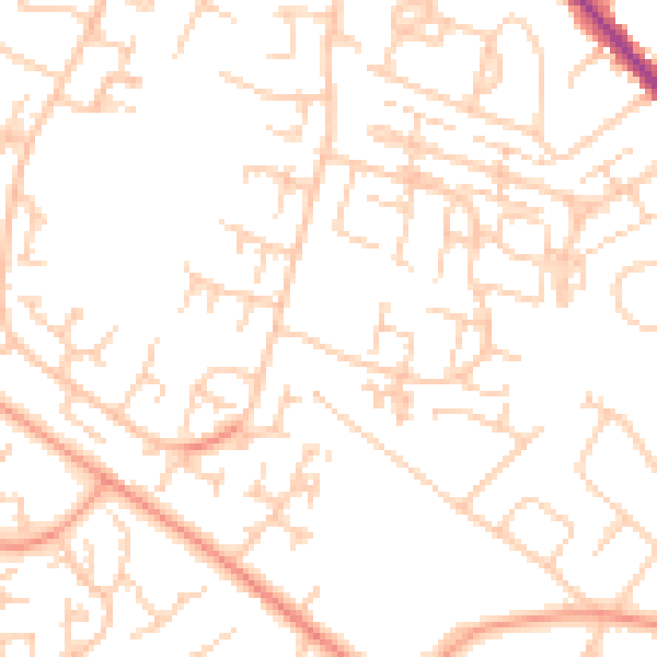 Daytime road noise heatmap for SO40 2GT