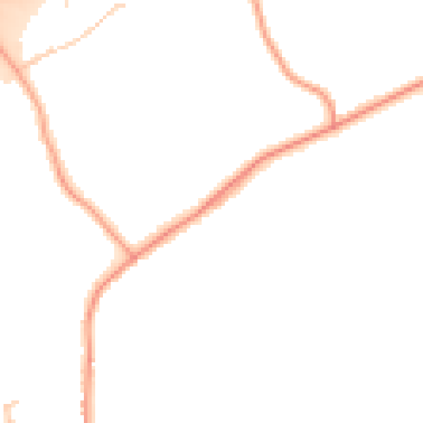 Daytime road noise heatmap for SO40 2HN