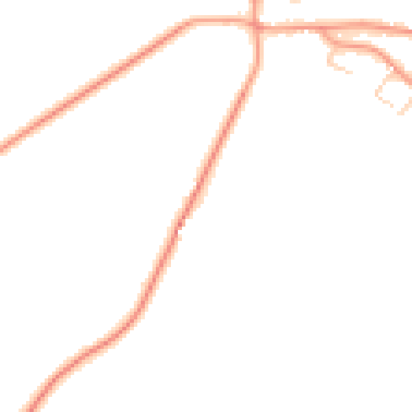 Daytime road noise heatmap for SO40 2LN