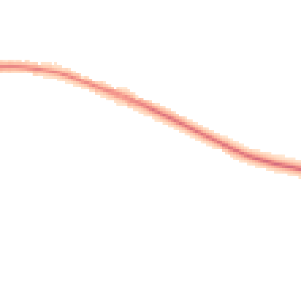 Night-time road noise heatmap for SO40 2LQ