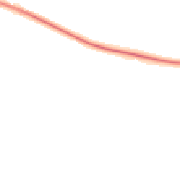 Night-time road noise heatmap for SO40 2LW