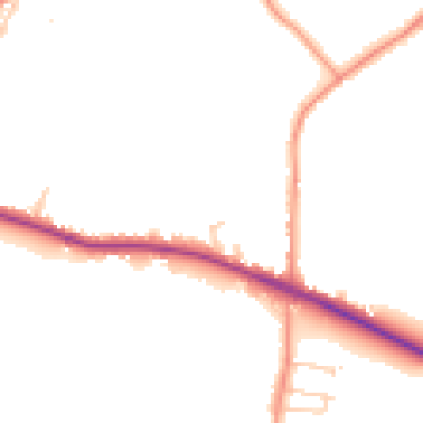 Daytime road noise heatmap for SO40 2ND