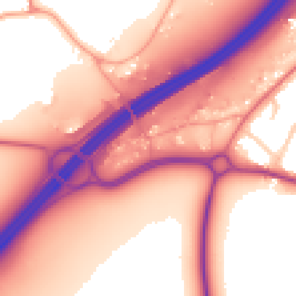 Daytime road noise heatmap for SO40 2NQ