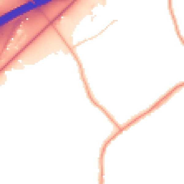 Daytime road noise heatmap for SO40 2NZ
