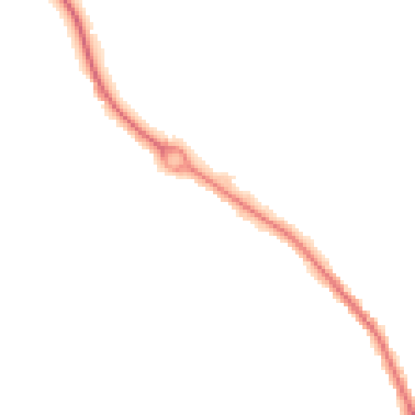 Night-time road noise heatmap for SO40 2QU