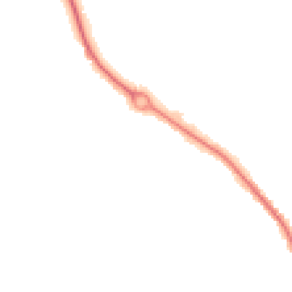 Night-time road noise heatmap for SO40 2QX