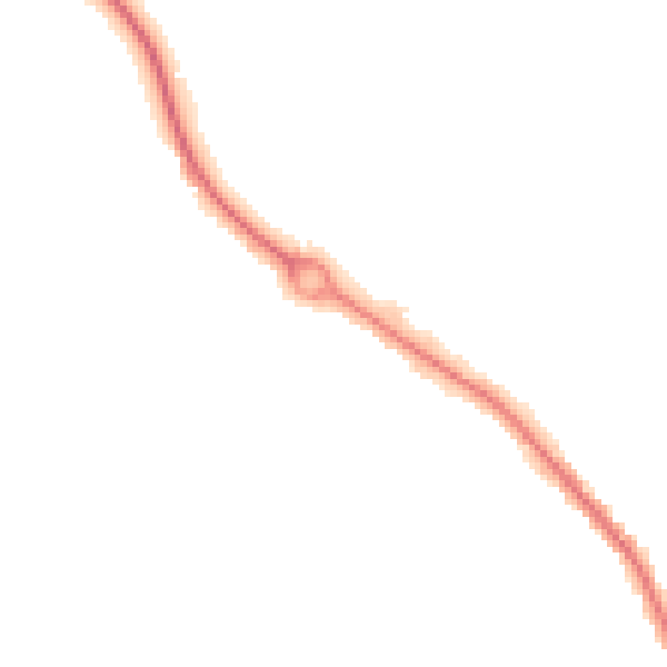 Night-time road noise heatmap for SO40 2QY