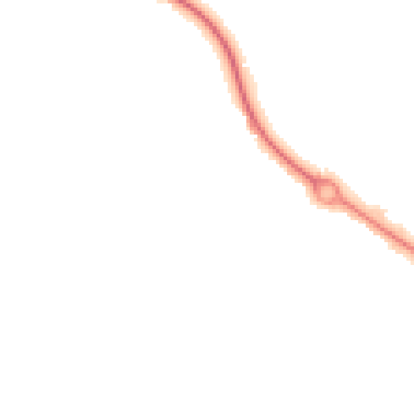 Night-time road noise heatmap for SO40 2SB