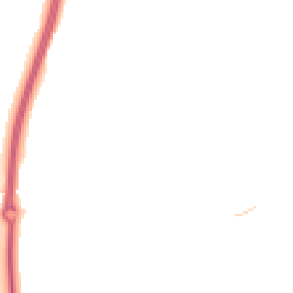 Night-time road noise heatmap for SO40 2SL