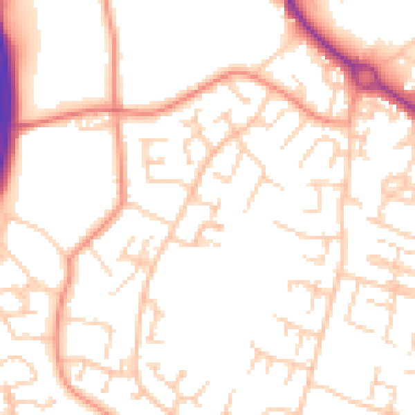 Daytime road noise heatmap for SO40 2ST