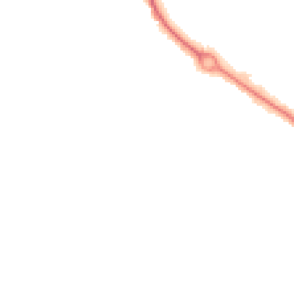 Night-time road noise heatmap for SO40 2SX