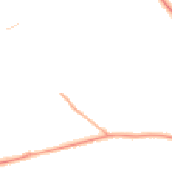 Night-time road noise heatmap for SO40 3FY