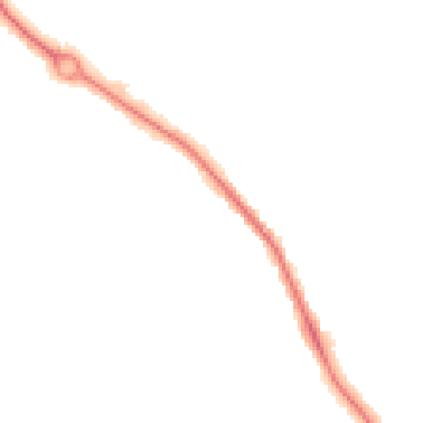 Night-time road noise heatmap for SO40 3GL