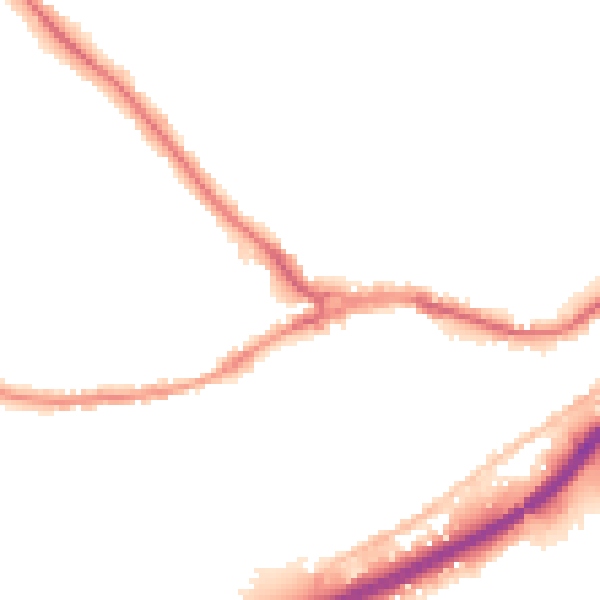 Night-time road noise heatmap for SO40 3HW