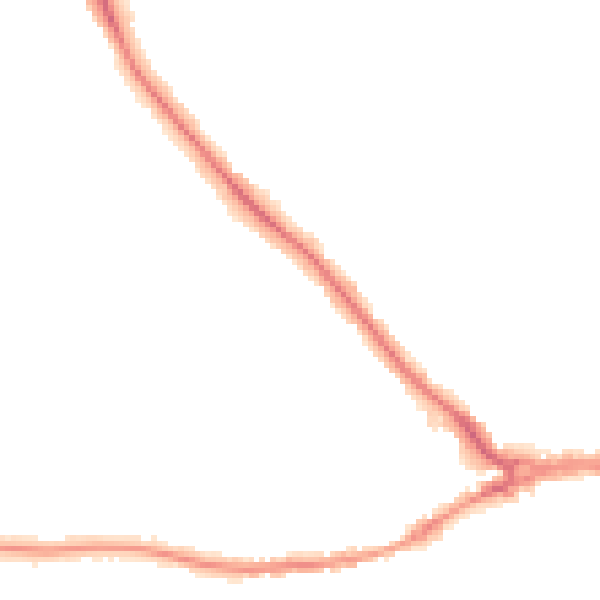 Night-time road noise heatmap for SO40 3JR