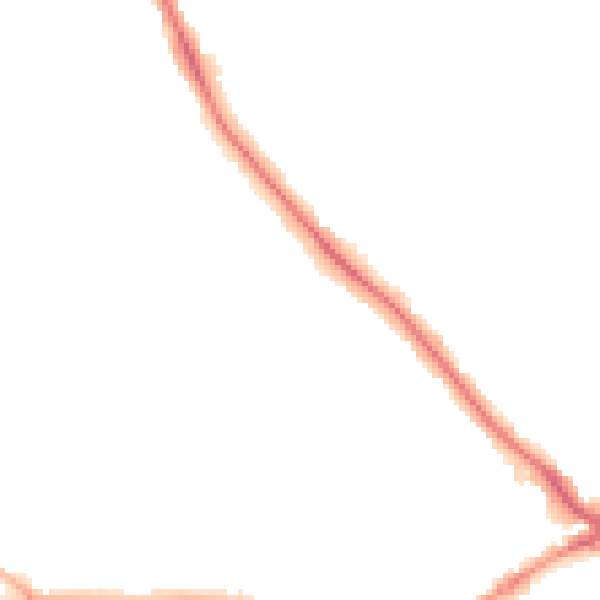 Night-time road noise heatmap for SO40 3LH