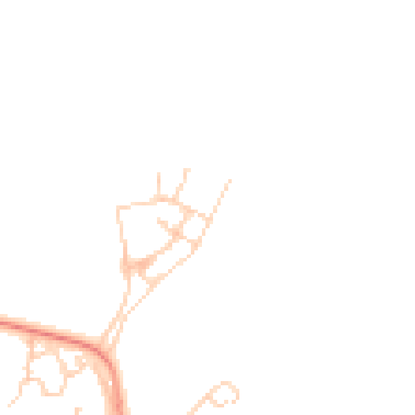 Daytime road noise heatmap for SO40 4AD