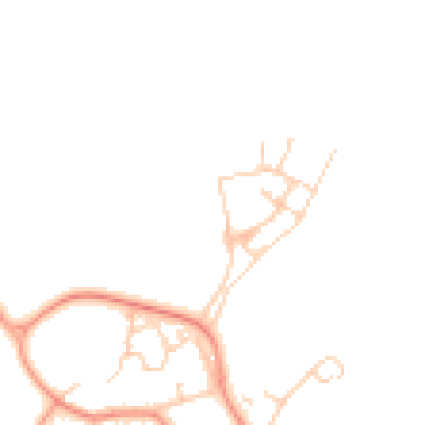 Daytime road noise heatmap for SO40 4AG