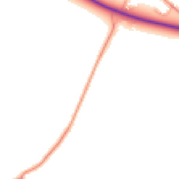 Daytime road noise heatmap for SO40 4UN