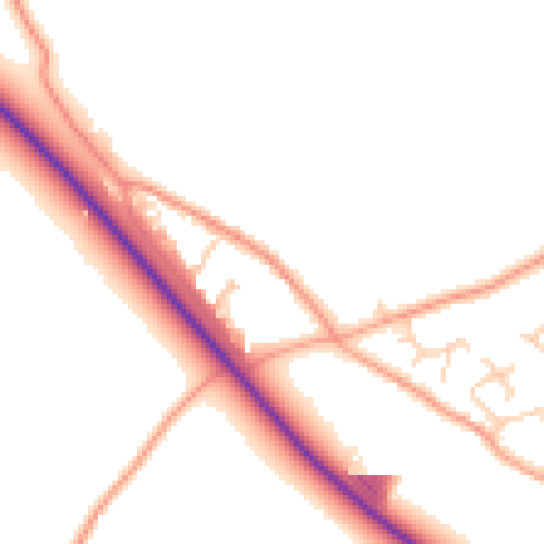 Daytime road noise heatmap for SO40 4WP