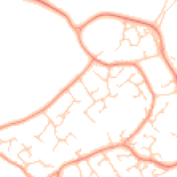 Daytime road noise heatmap for SO40 4YR