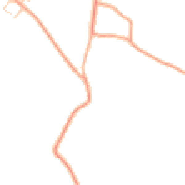 Daytime road noise heatmap for SO40 7GQ