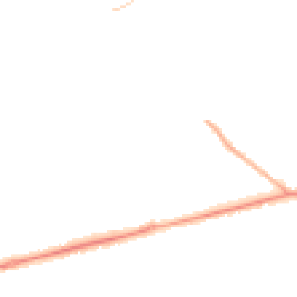 Night-time road noise heatmap for SO40 8EU