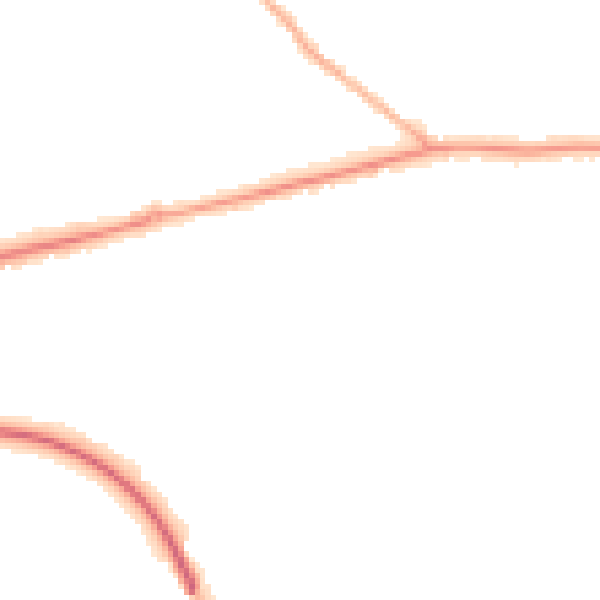 Night-time road noise heatmap for SO40 8SR