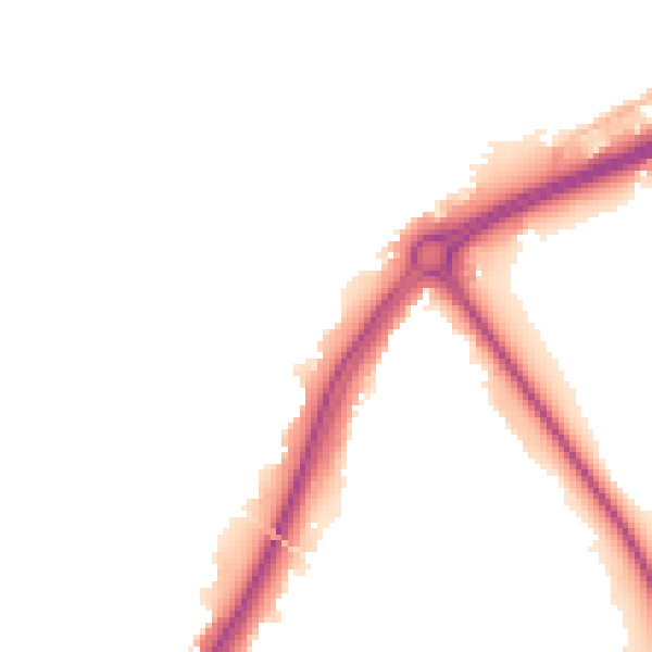 Night-time road noise heatmap for SO40 9AY
