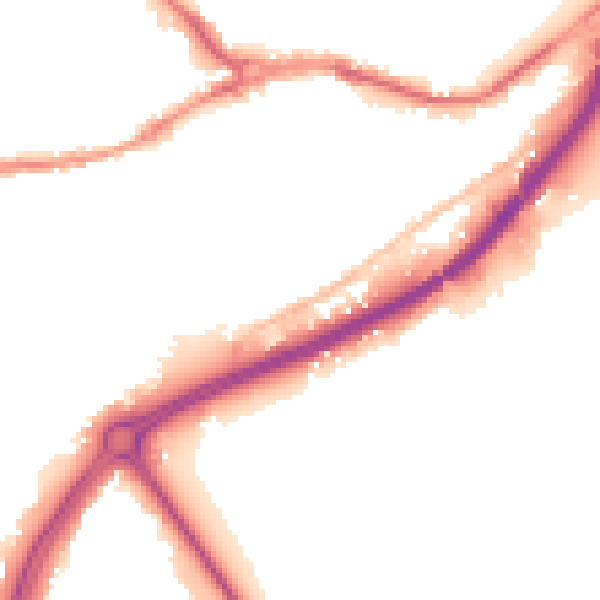 Night-time road noise heatmap for SO40 9DS