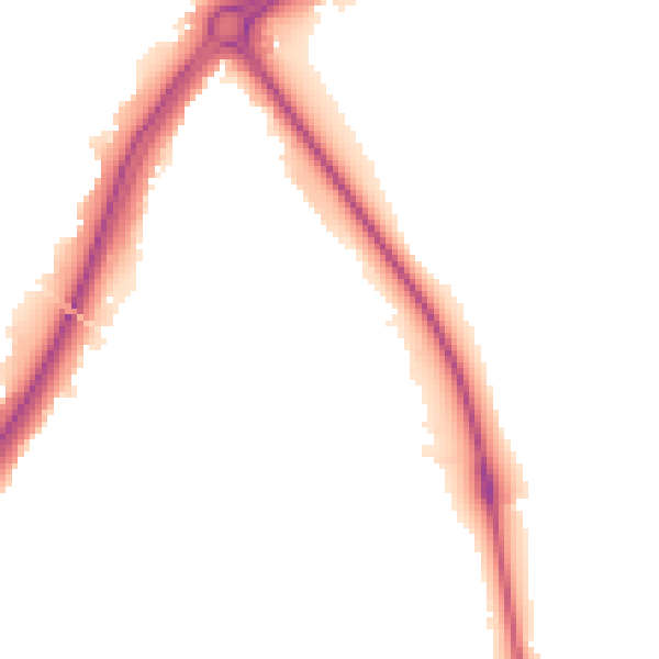 Night-time road noise heatmap for SO40 9FL