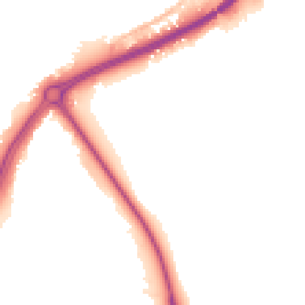 Night-time road noise heatmap for SO40 9GS