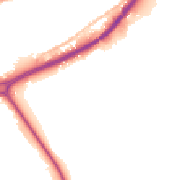 Night-time road noise heatmap for SO40 9JB