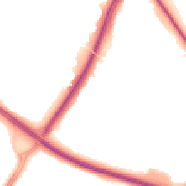 Night-time road noise heatmap for SO40 9JU