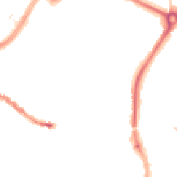 Night-time road noise heatmap for SP1 1DT