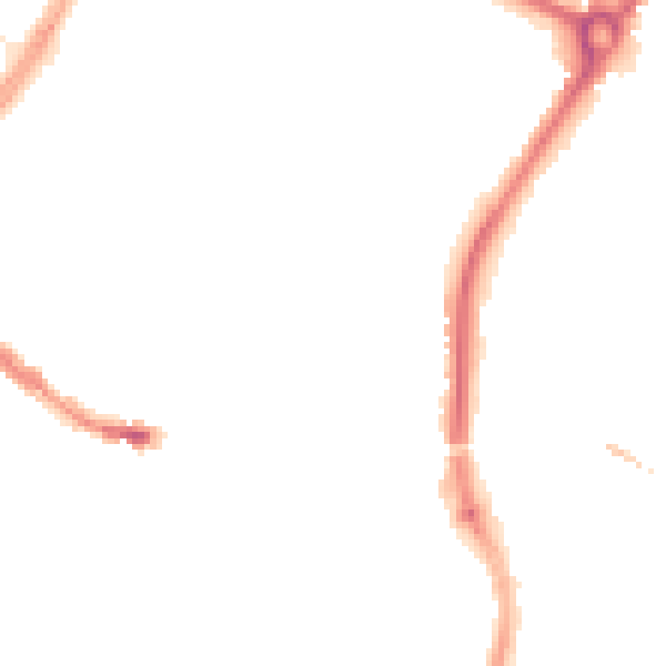 Night-time road noise heatmap for SP1 1EA