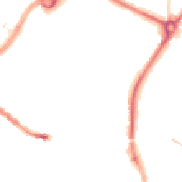 Night-time road noise heatmap for SP1 1ED