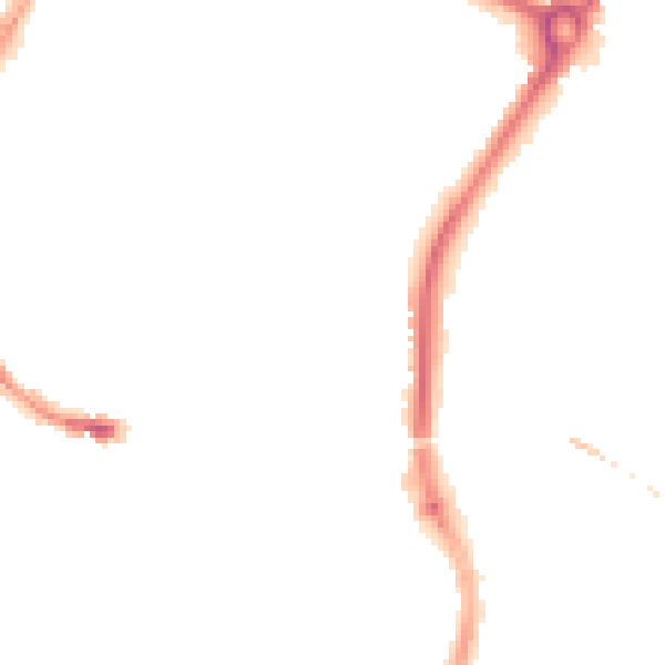Night-time road noise heatmap for SP1 1EF