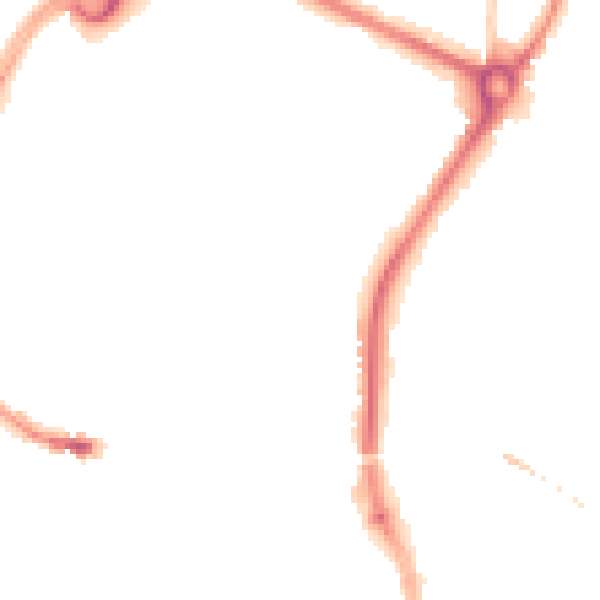 Night-time road noise heatmap for SP1 1EG