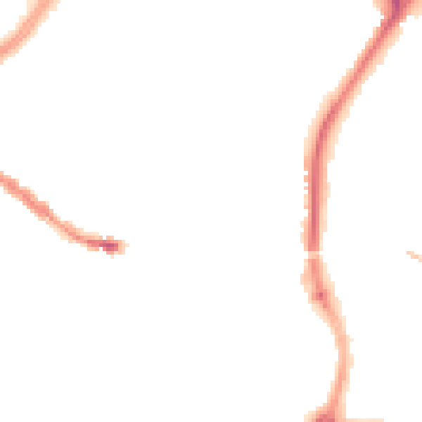 Night-time road noise heatmap for SP1 1EL