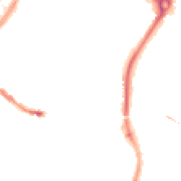 Night-time road noise heatmap for SP1 1ER